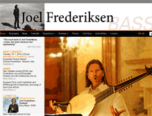 Tablet Screenshot of joelfrederiksen.com